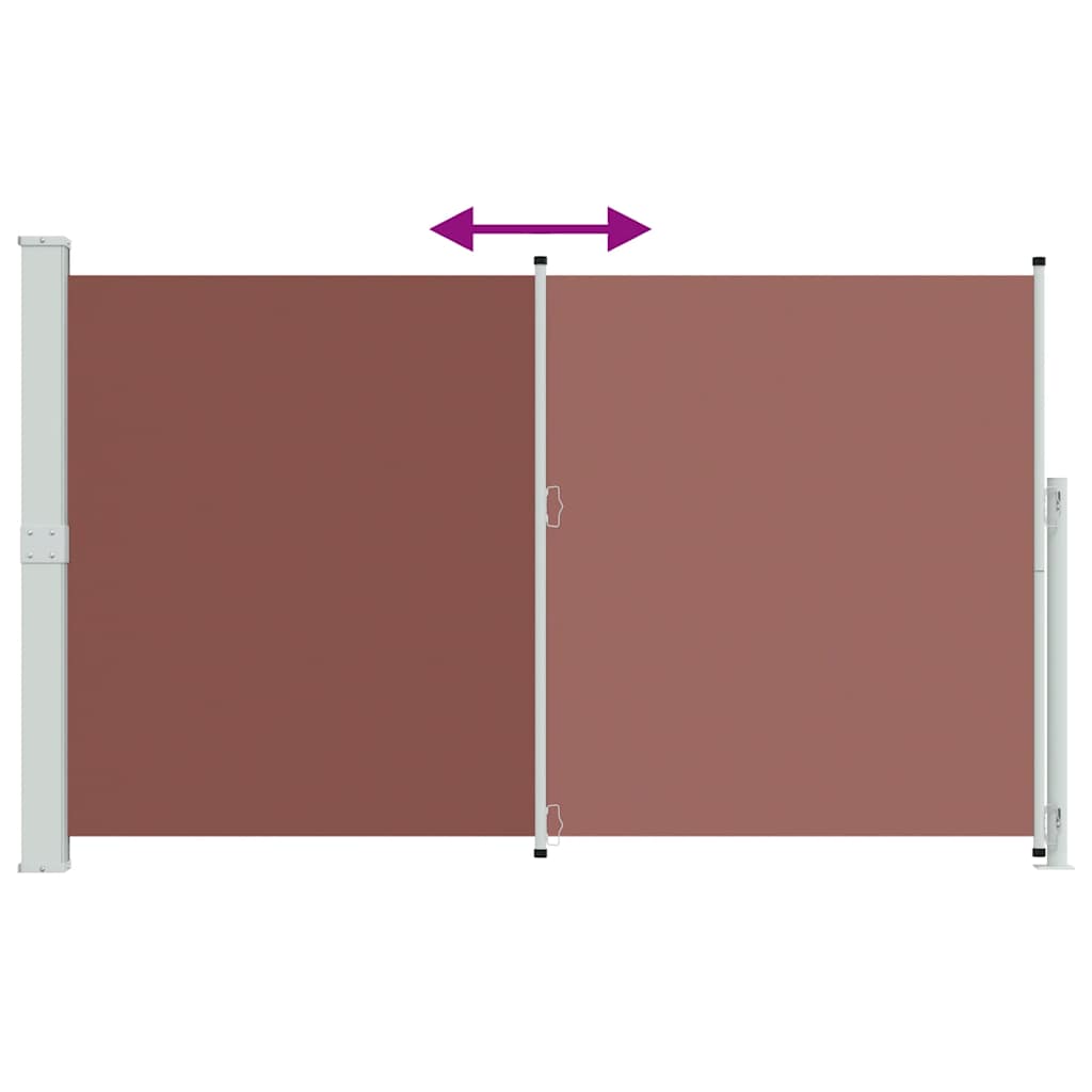 Seitenmarkise Ausziehbar 180x300 cm Braun