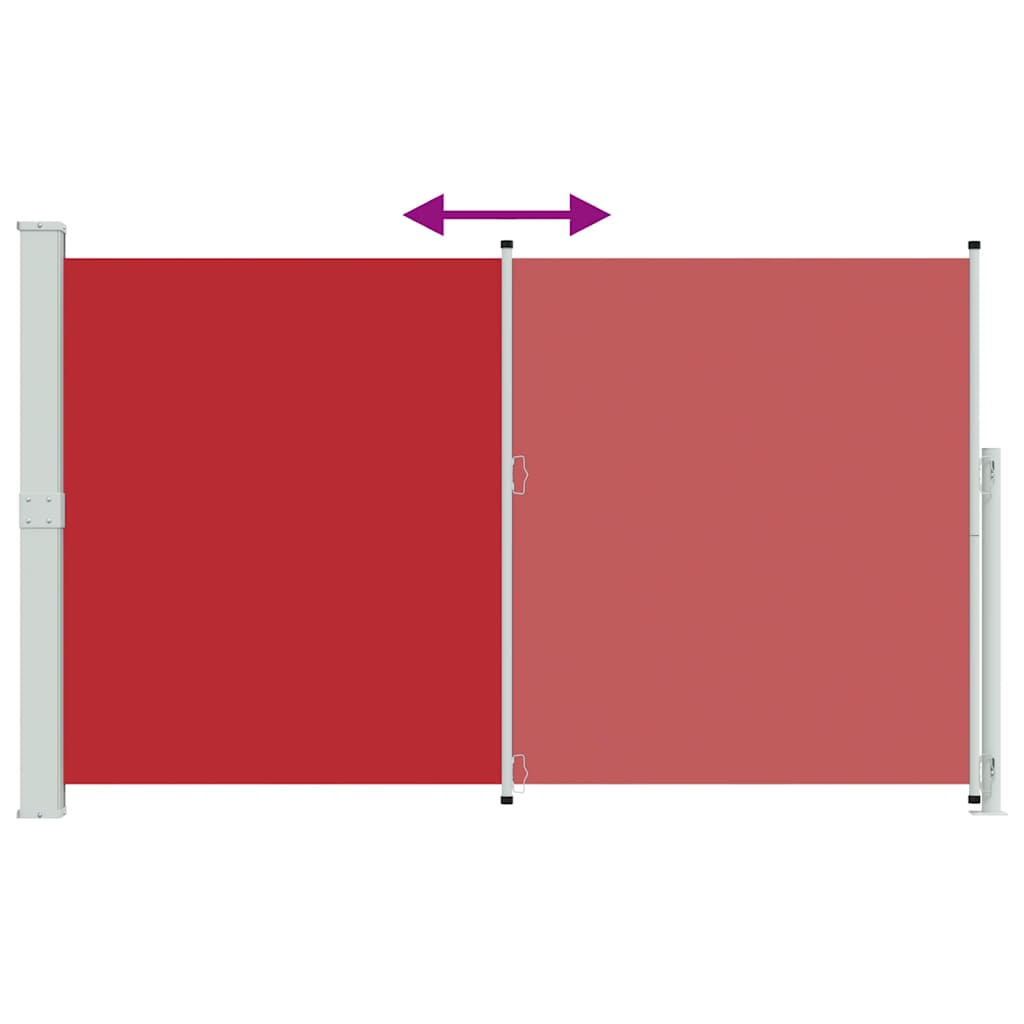 Seitenmarkise Ausziehbar 180x300 cm Rot