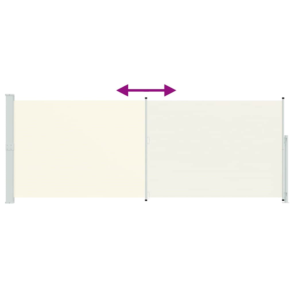 Seitenmarkise Ausziehbar 180x500 cm Creme