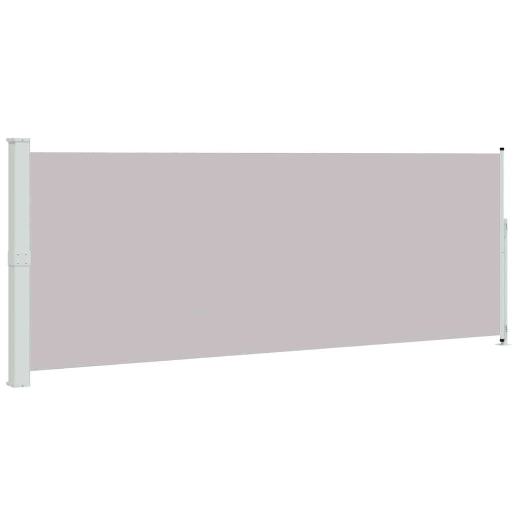 Seitenmarkise Ausziehbar 180x500 cm Grau