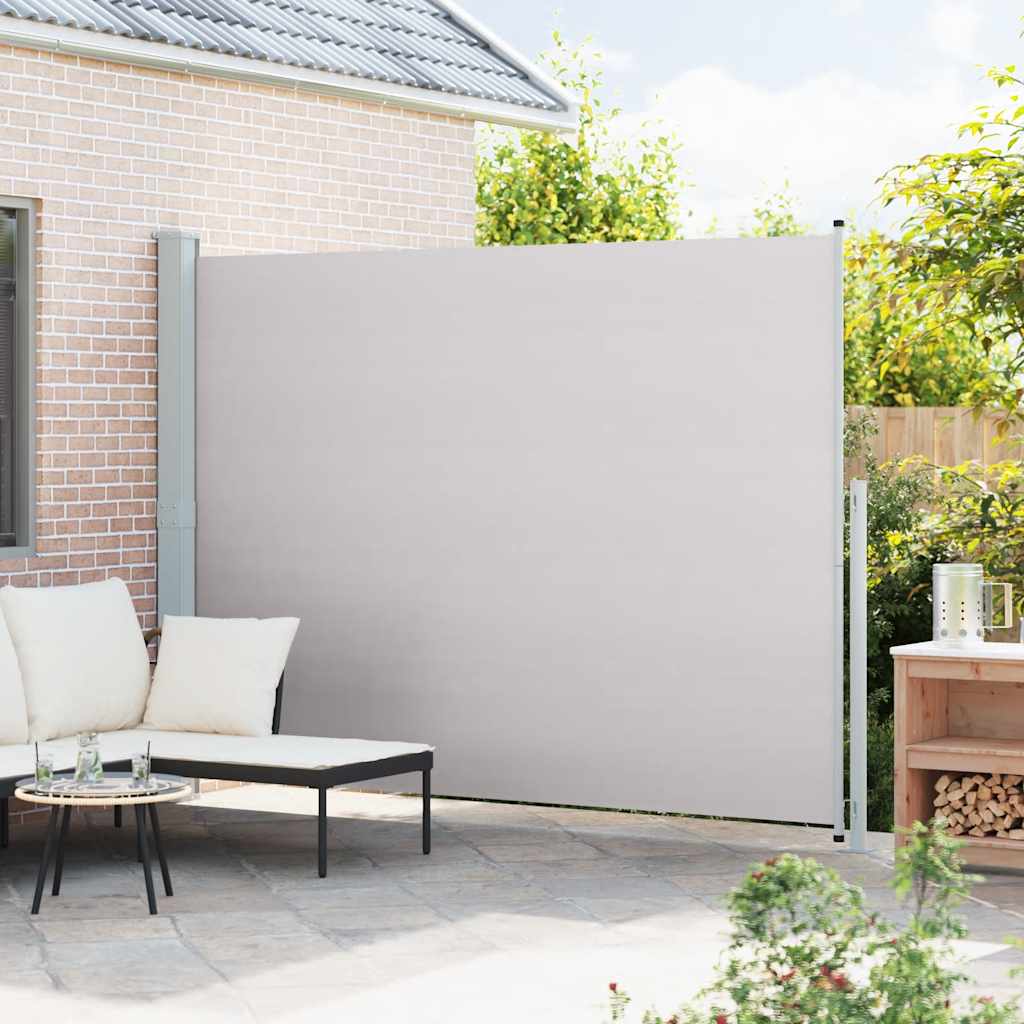 Seitenmarkise Ausziehbar 220x300 cm Grau