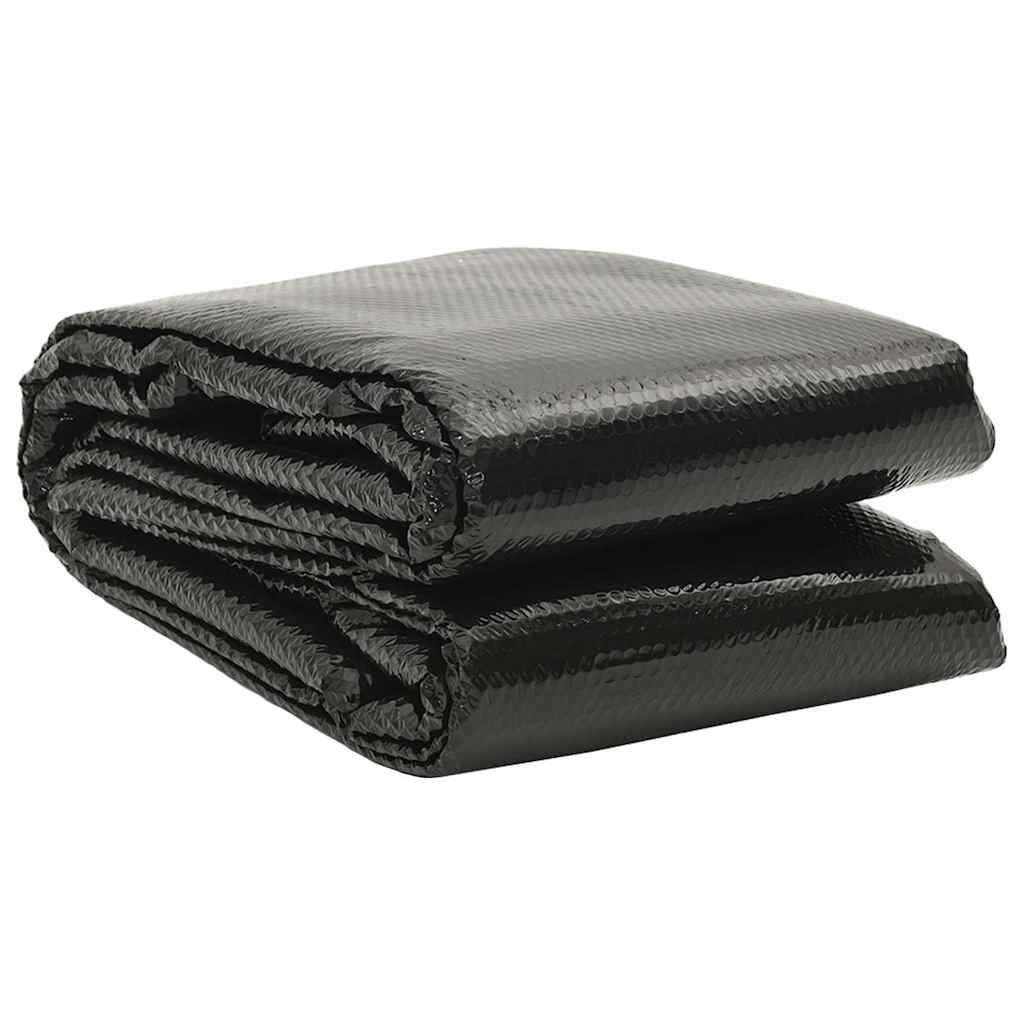 Rechteckige Poolabdeckung 600x400 cm PE Schwarz