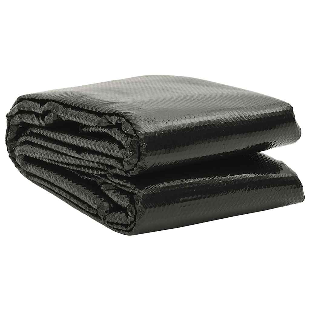 Rechteckige Poolabdeckung 1200x600 cm PE Schwarz