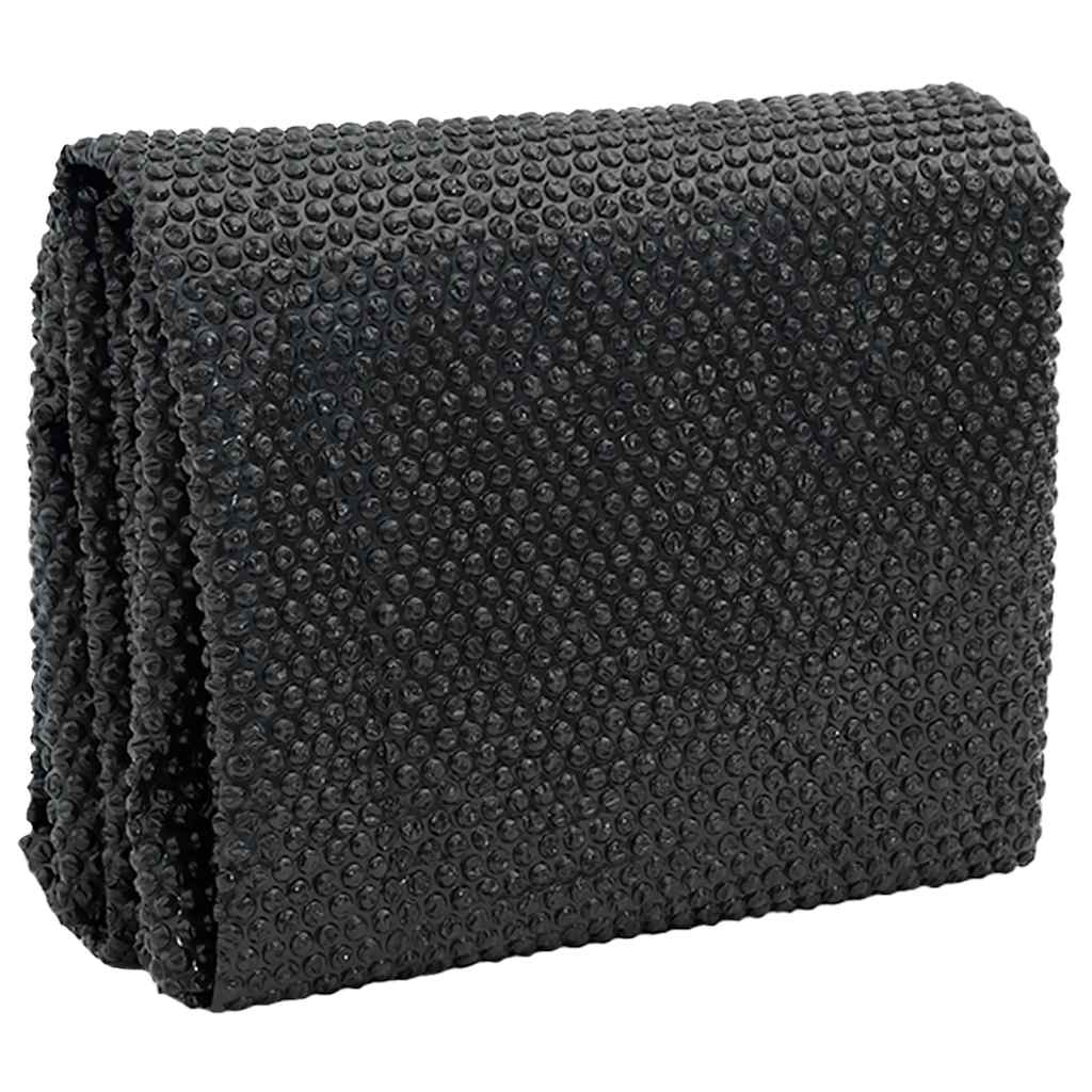 Treibende Pool-Solarplane PE 527 cm Schwarz und Blau
