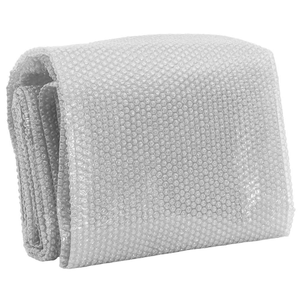 Treibende Pool-Solarplane PE 260x160 cm Grau