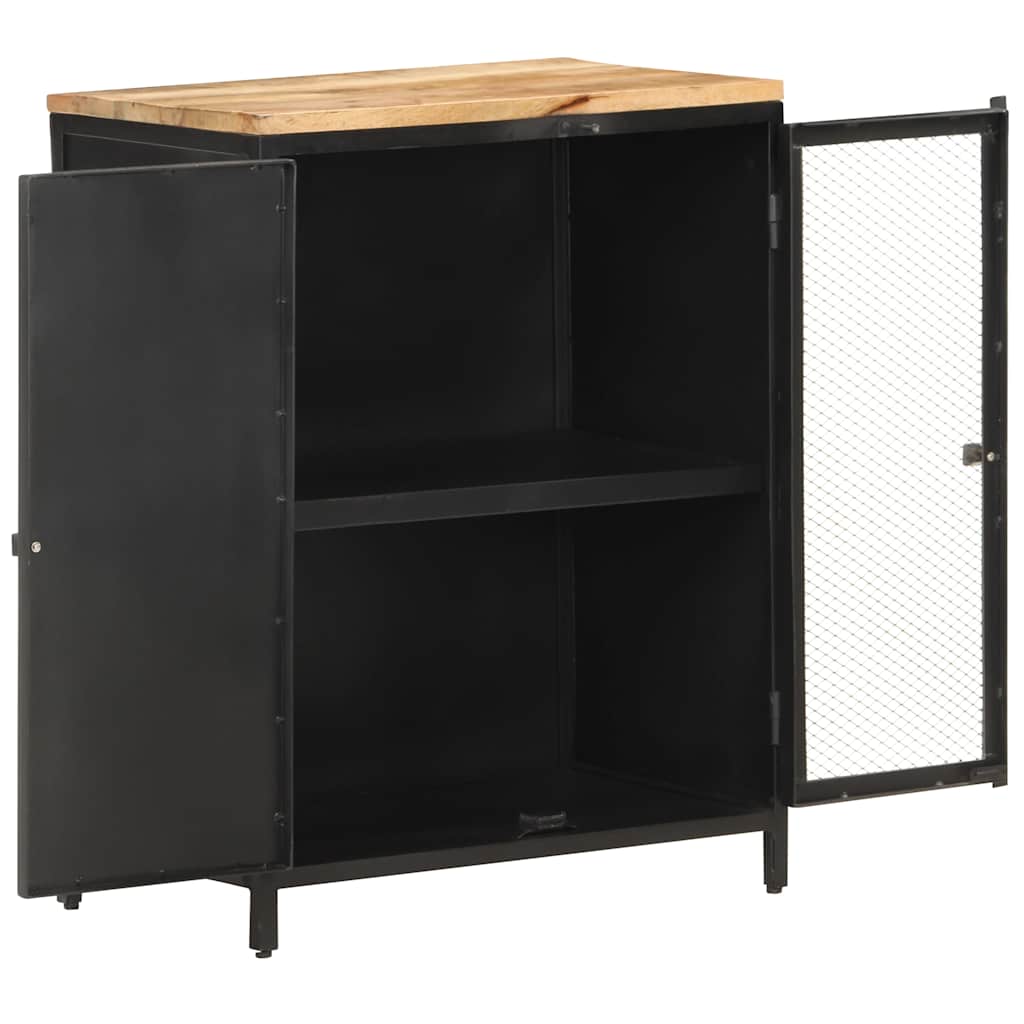 Sideboard 60x35x78 cm Raues Mango-Massivholz