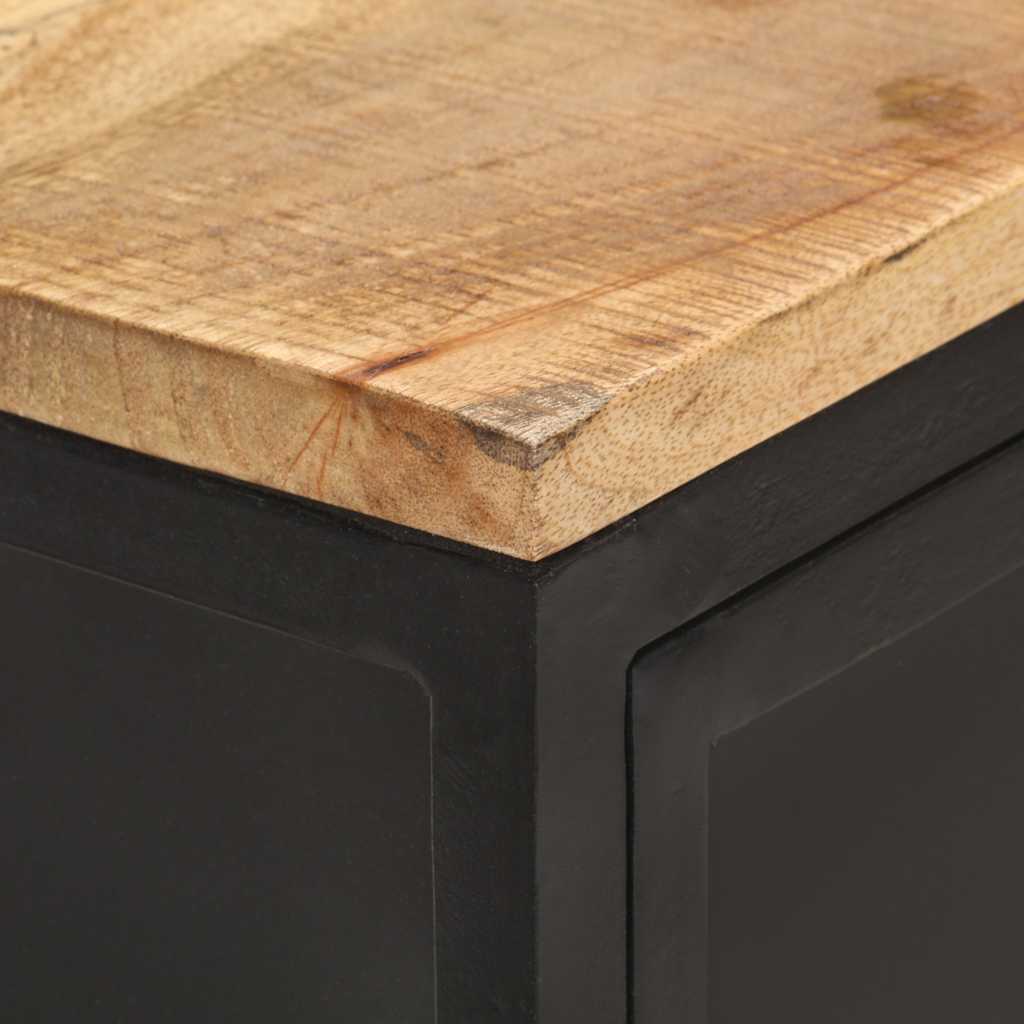 Sideboard 60x35x78 cm Raues Mango-Massivholz