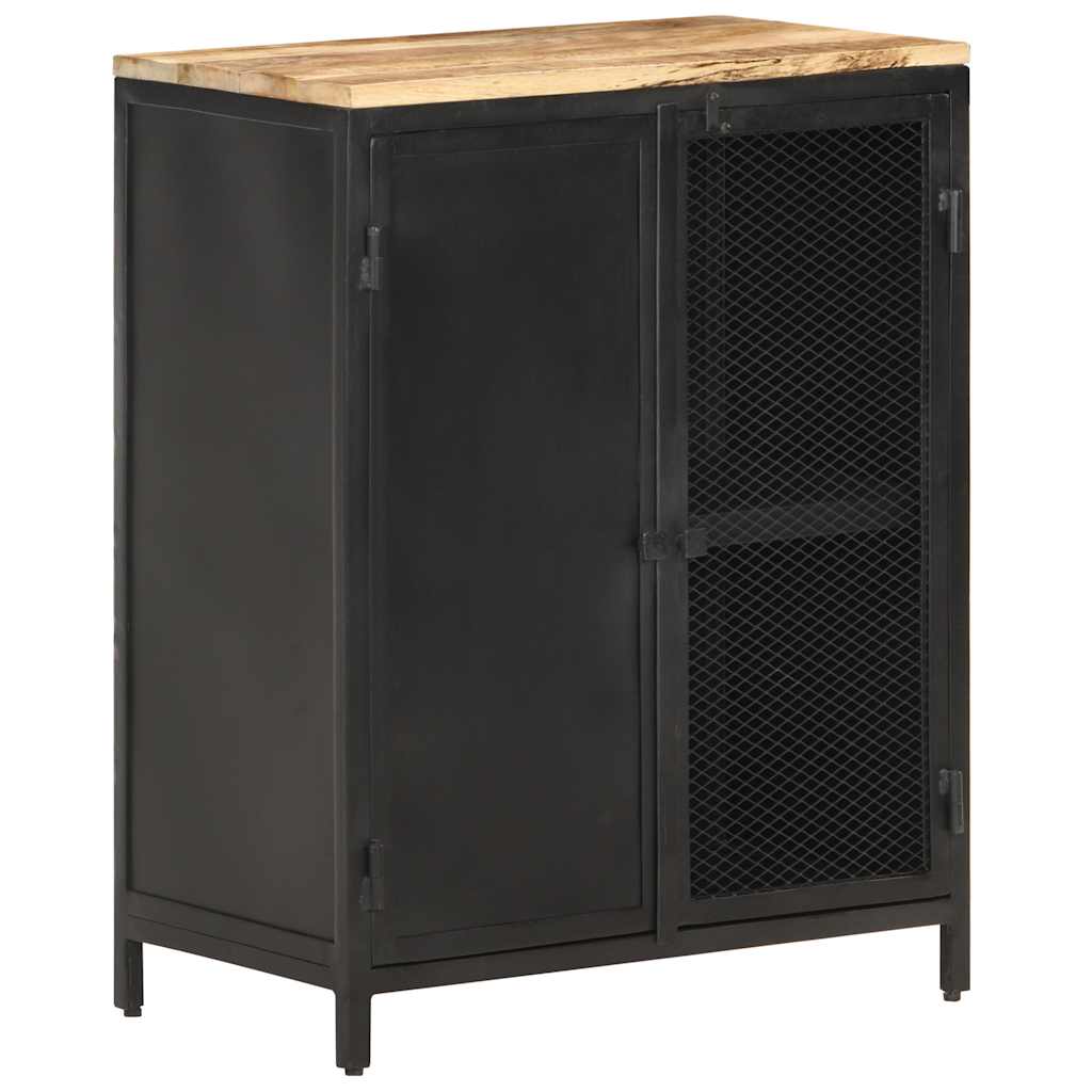 Sideboard 60x35x78 cm Raues Mango-Massivholz