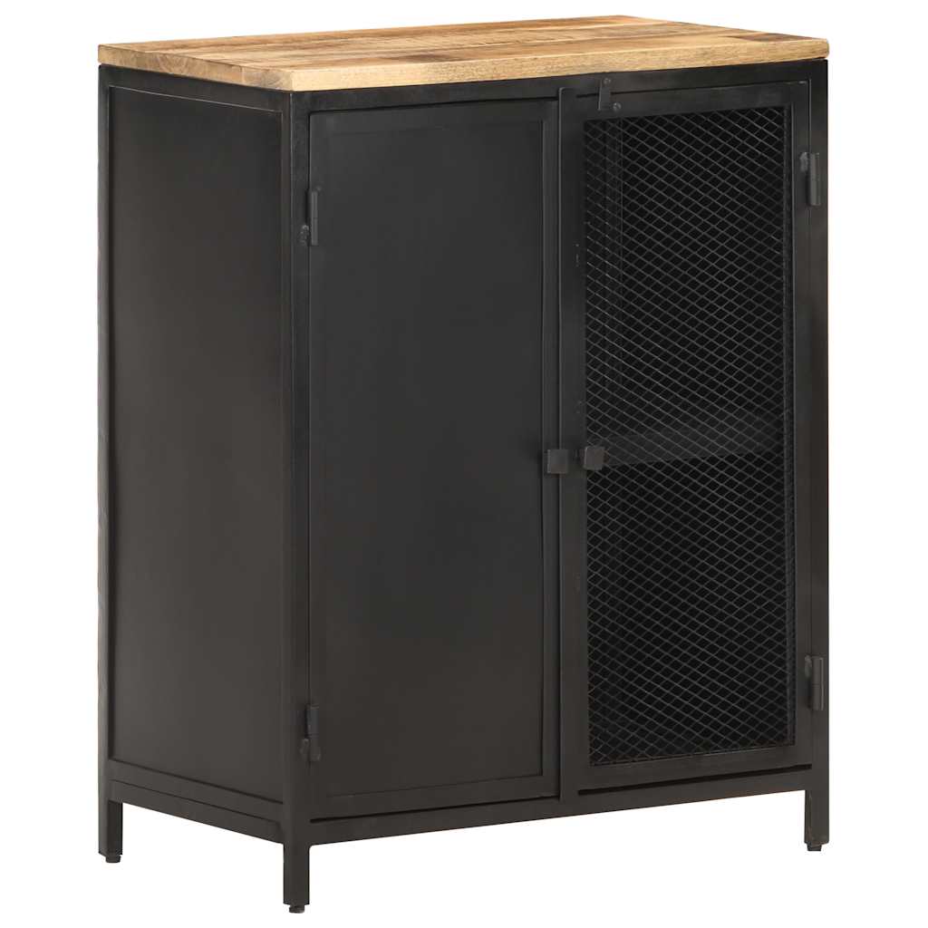 Sideboard 60x35x78 cm Raues Mango-Massivholz