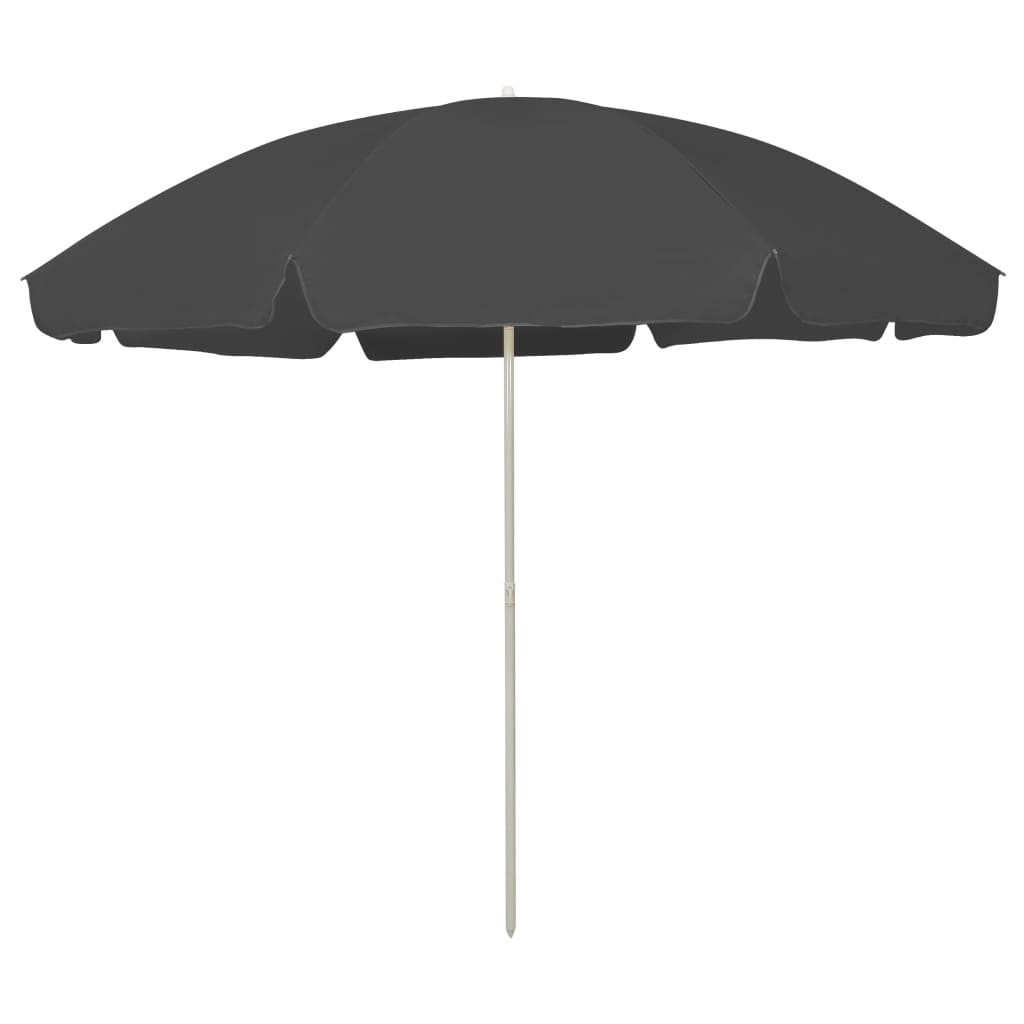 Strandschirm Anthrazit 300 cm