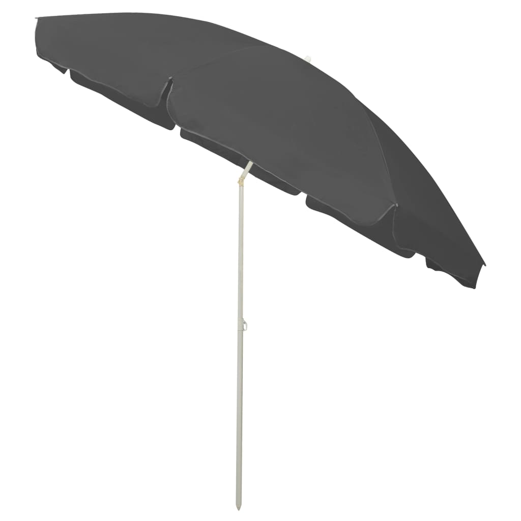 Strandschirm Anthrazit 300 cm