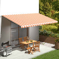 Markisenbespannung Gelb und Orange 6x3 m