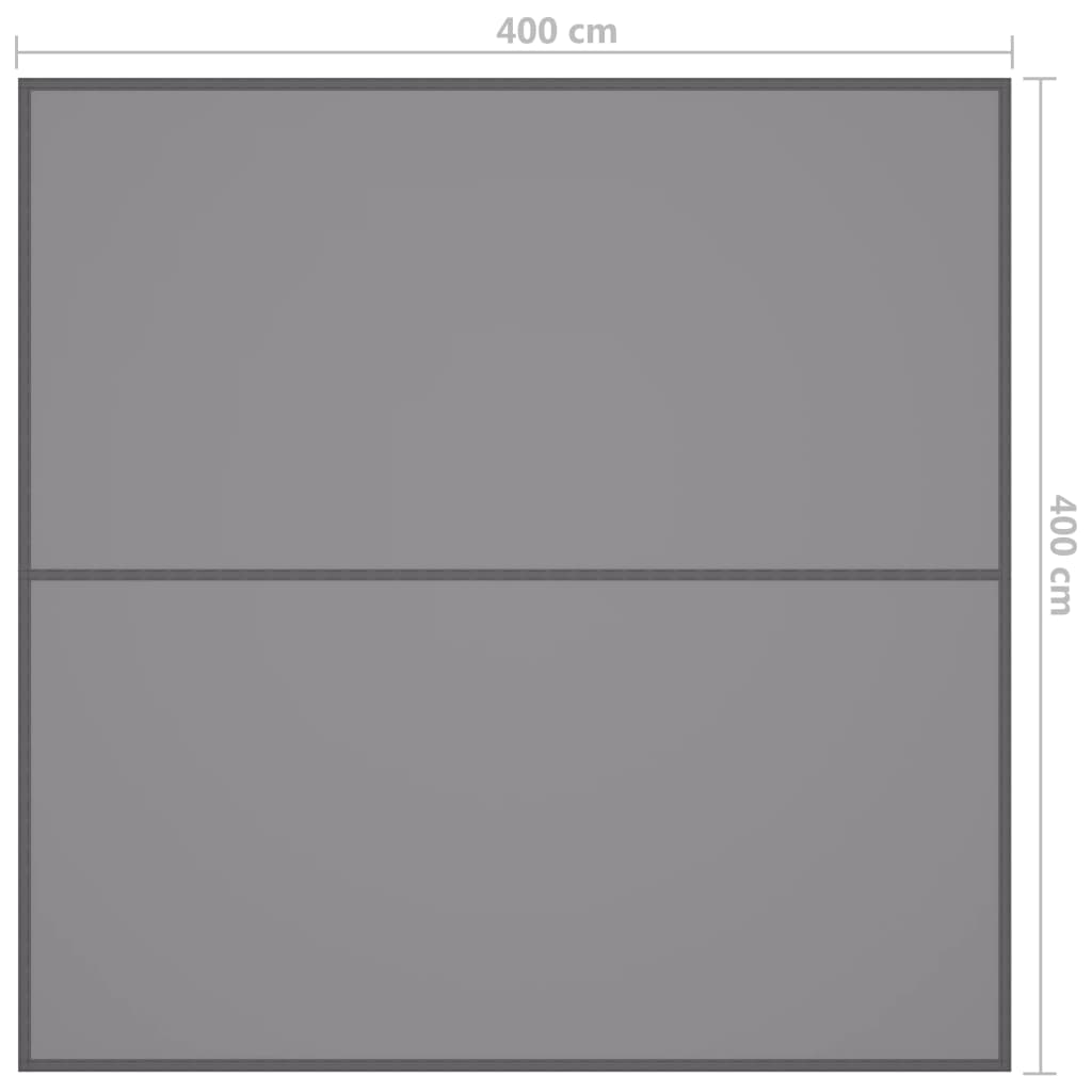 Outdoor-Tarp 4x4 m Grau