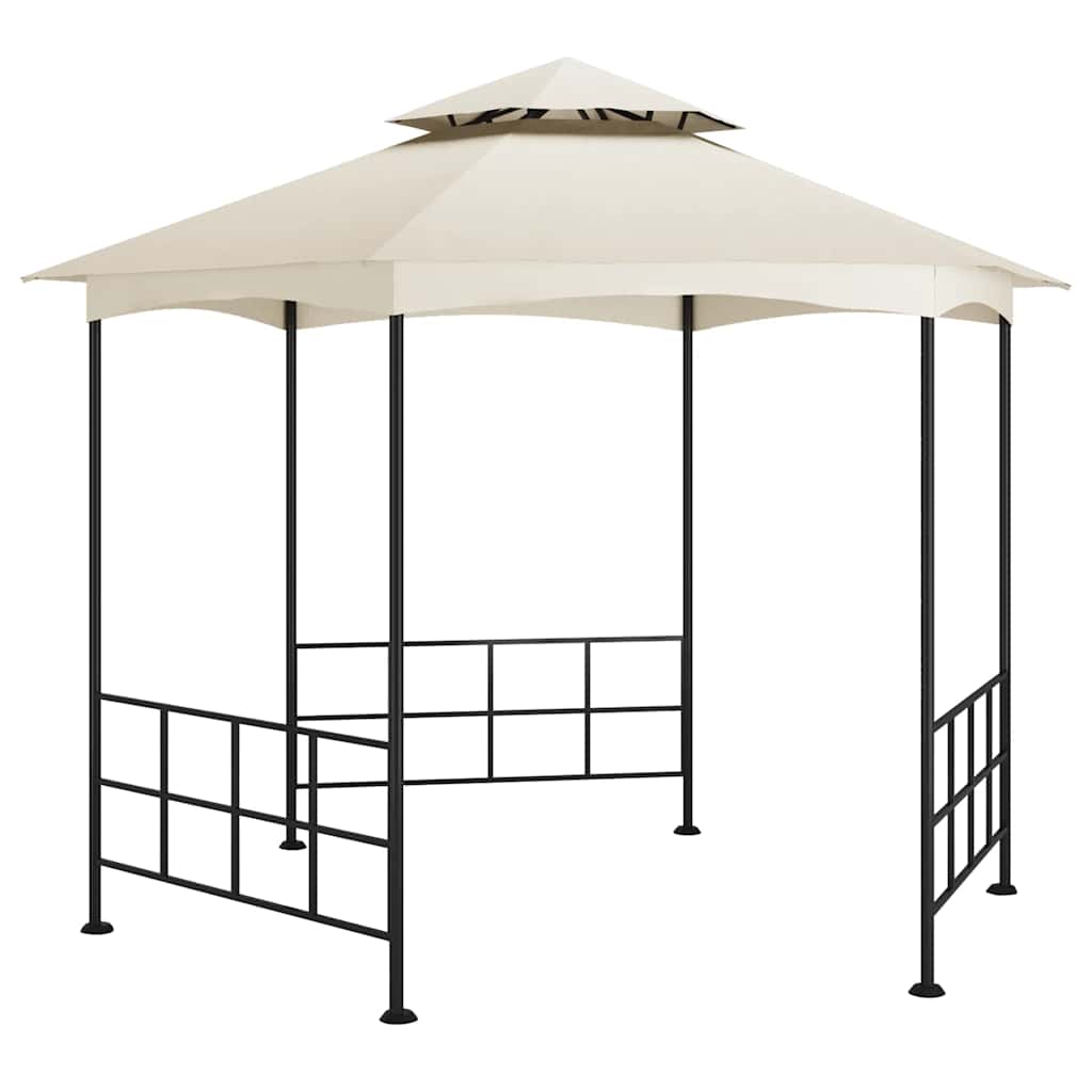 Pavillon mit Seitenwänden 3,1x2,7 m Creme