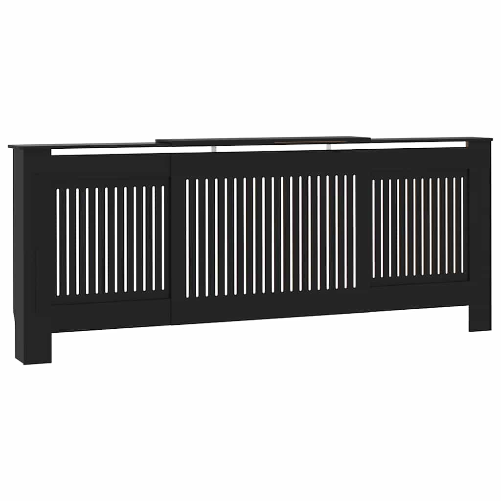 Holzwerkstoff Heizkörperverkleidung Schwarz 205 cm