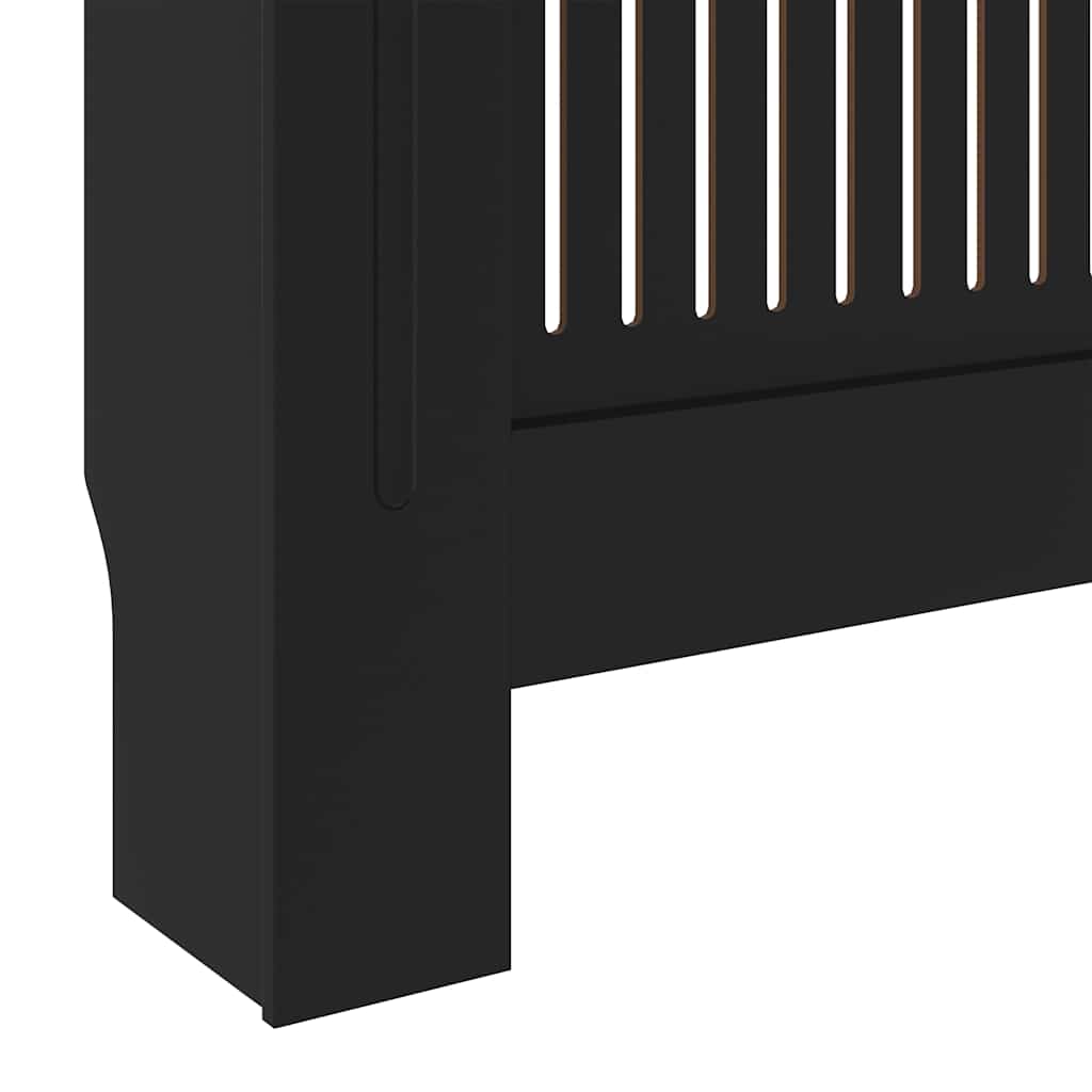 Holzwerkstoff Heizkörperverkleidung Schwarz 205 cm