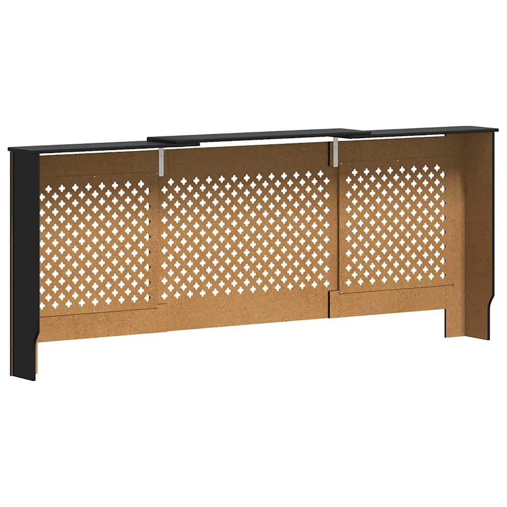 MDF Heizkörperverkleidung Schwarz 205 cm