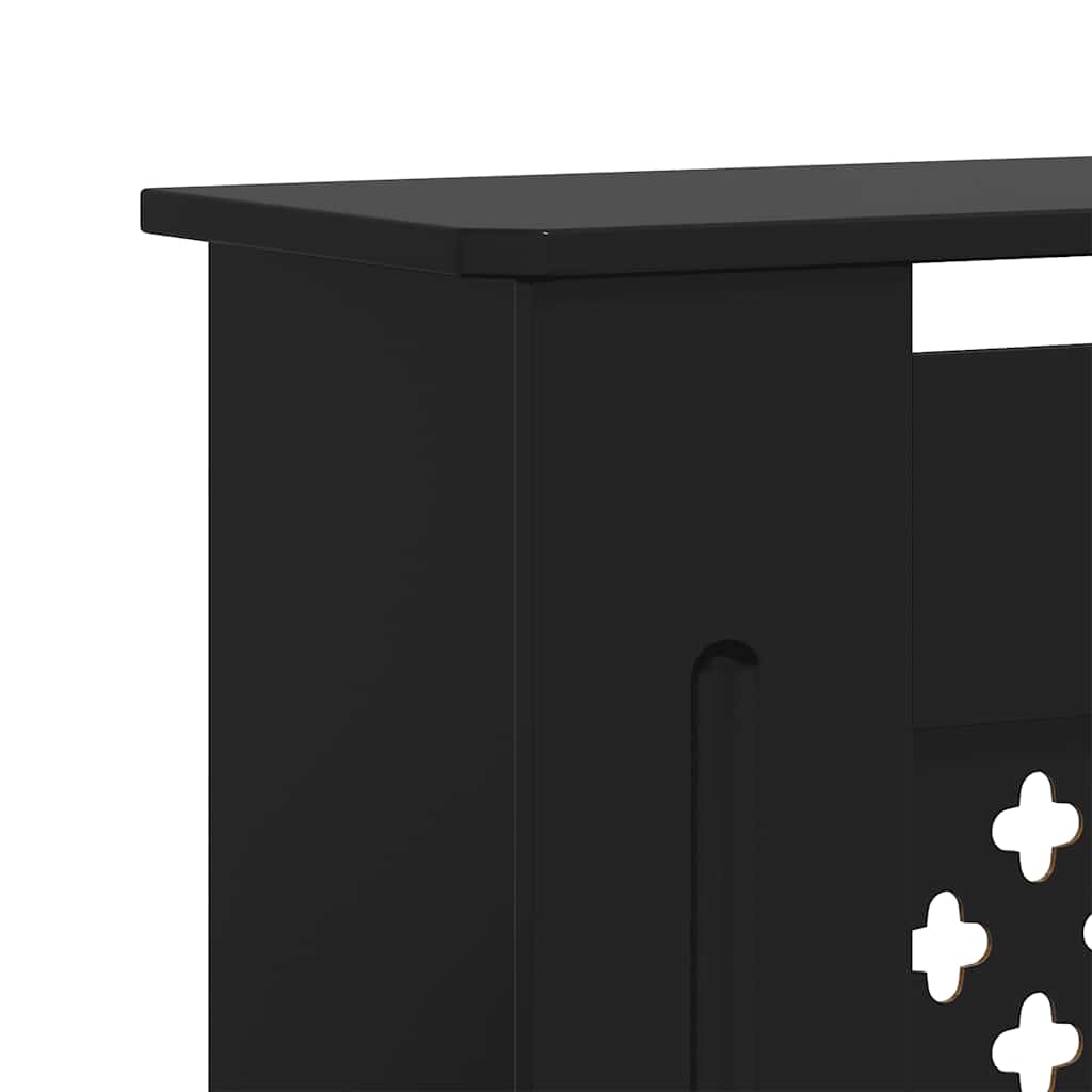 MDF Heizkörperverkleidung Schwarz 205 cm