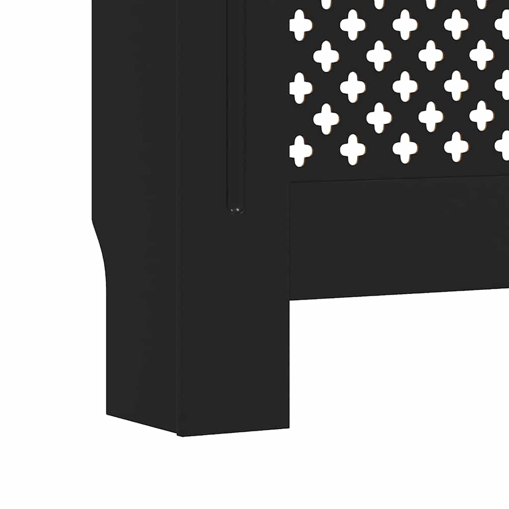 MDF Heizkörperverkleidung Schwarz 205 cm