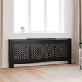 MDF Heizkörperverkleidung Schwarz 205 cm