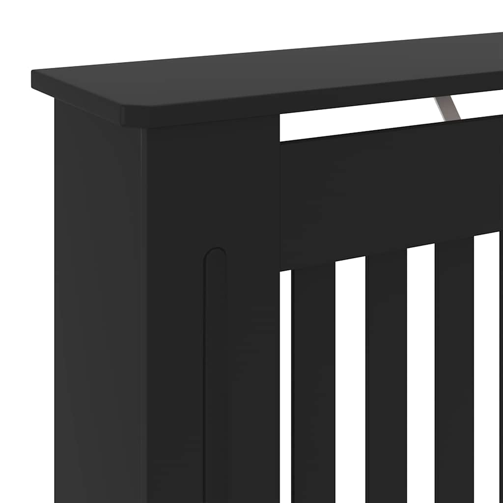 Holzwerkstoff Heizkörperverkleidung Schwarz 78 cm