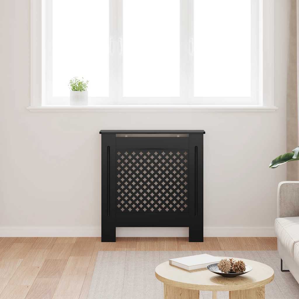 MDF Heizkörperverkleidung Schwarz 78 cm