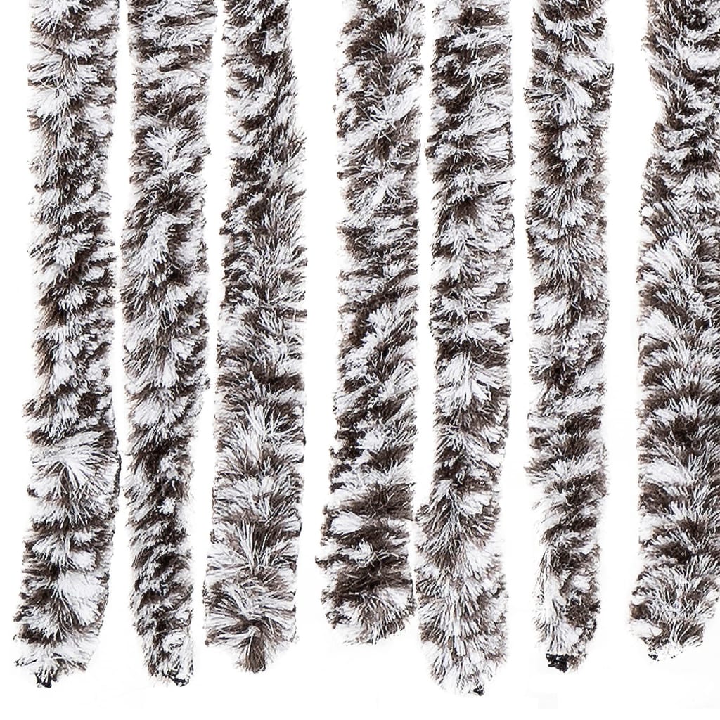 Insektenschutz-Vorhang Braun und Beige 118x220 cm Chenille