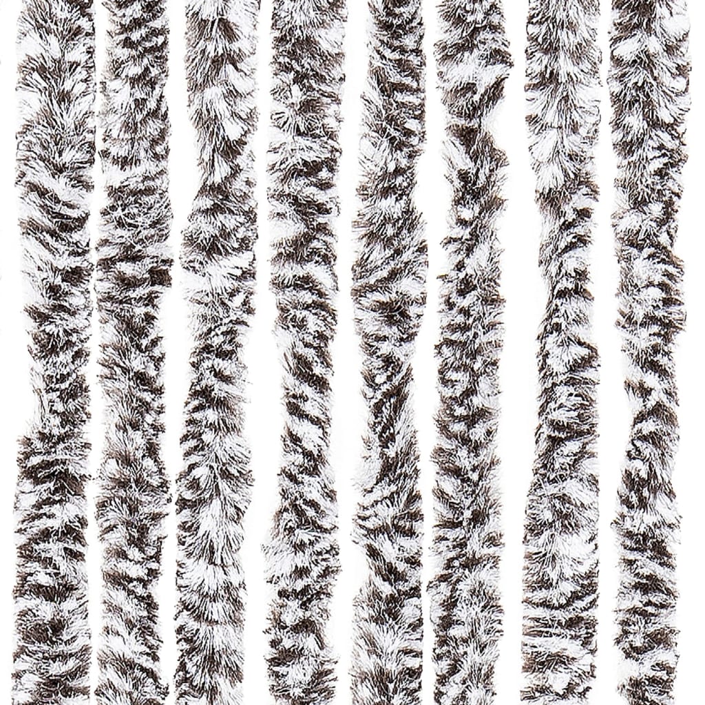 Insektenschutz-Vorhang Braun und Beige 118x220 cm Chenille