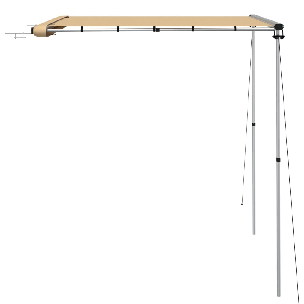 Wohnwagen-Markise 2,4x2x2,15 m Beige