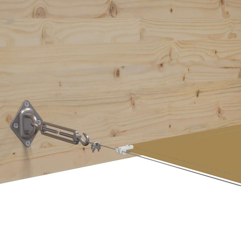 Senkrechtmarkise Beige 100x800 cm Oxford-Gewebe