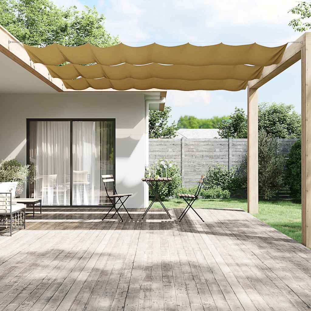 Senkrechtmarkise Beige 100x800 cm Oxford-Gewebe