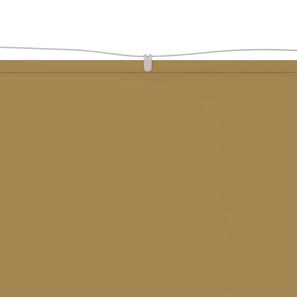 Senkrechtmarkise Beige 100x1000 cm Oxford-Gewebe