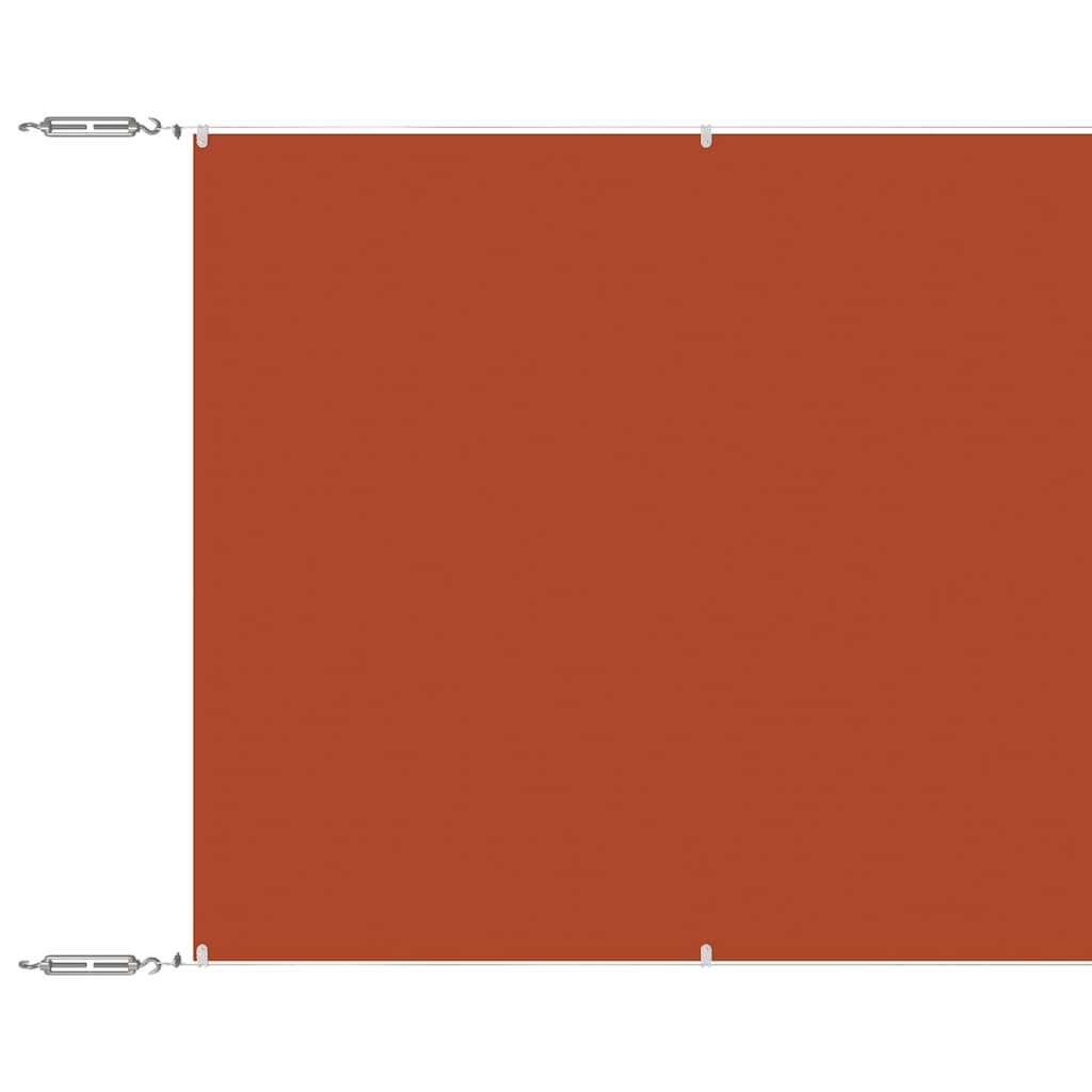 Senkrechtmarkise Terrakotta 180x1000 cm Oxford-Gewebe