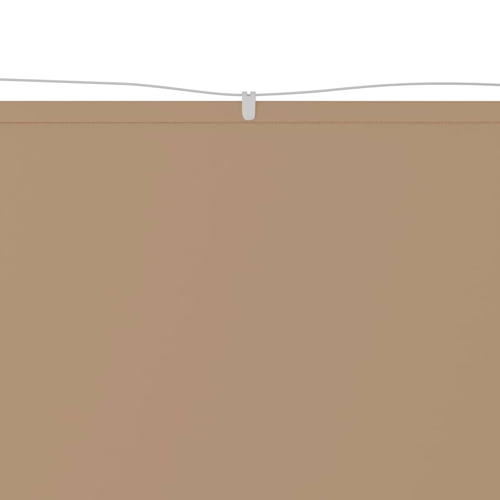 Senkrechtmarkise Taupe 140x600 cm Oxford-Gewebe