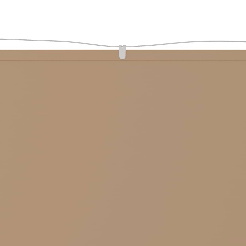 Senkrechtmarkise Taupe 180x1000 cm Oxford-Gewebe