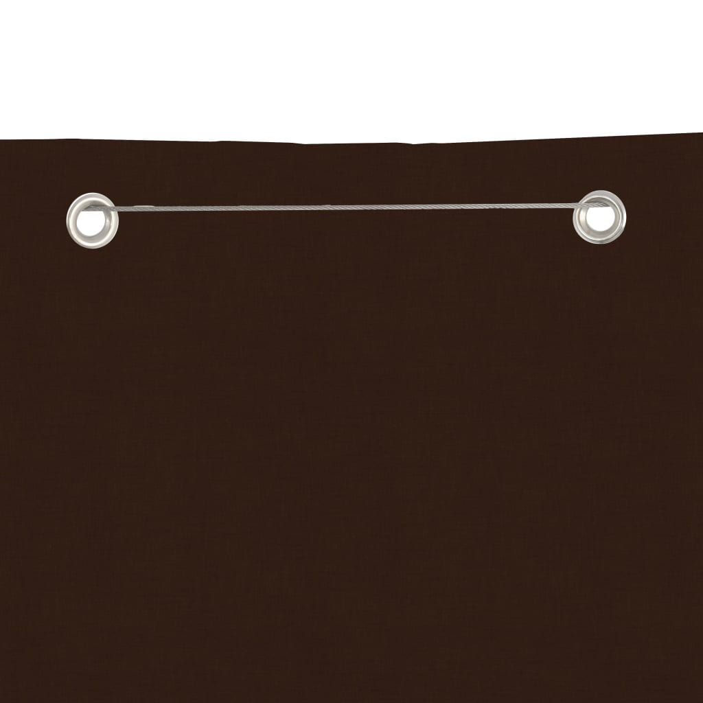 Balkon-Sichtschutz Braun 140x240 cm Oxford-Gewebe