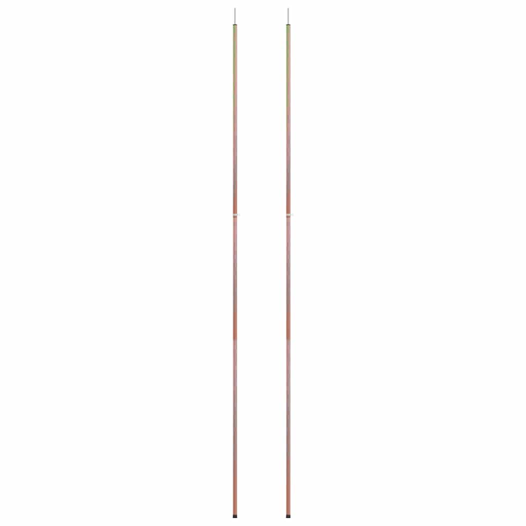 Teleskop-Zeltstangen 170-255 cm 2 Stk. Verzinkter Stahl