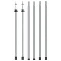Teleskop-Tarpstangen 102-260 cm 2 Stk. Aluminium