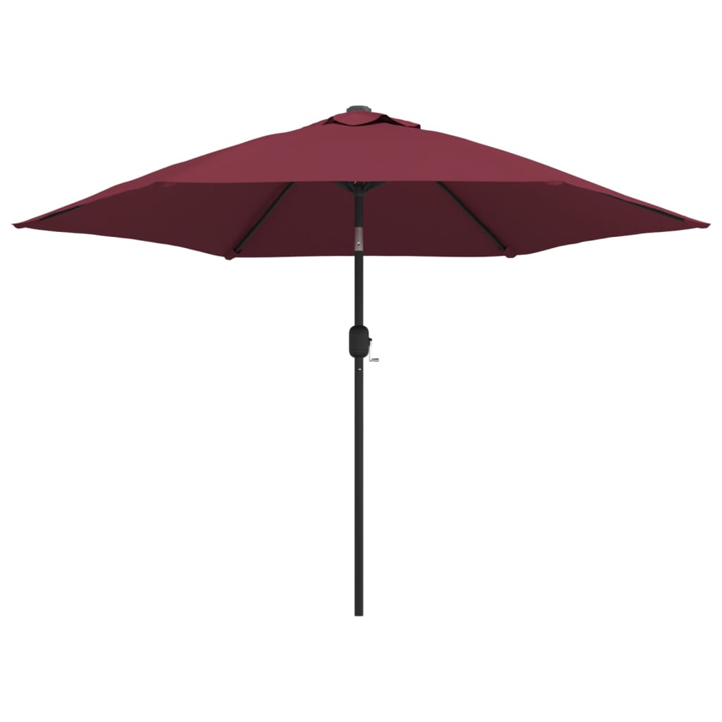 Sonnenschirm mit Metall-Mast 300 cm Bordeauxrot