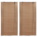 Bambusrollos 2 Stk. 120x220 cm Braun