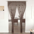 Makramee Vorhang Taupe 140x240 cm Baumwolle