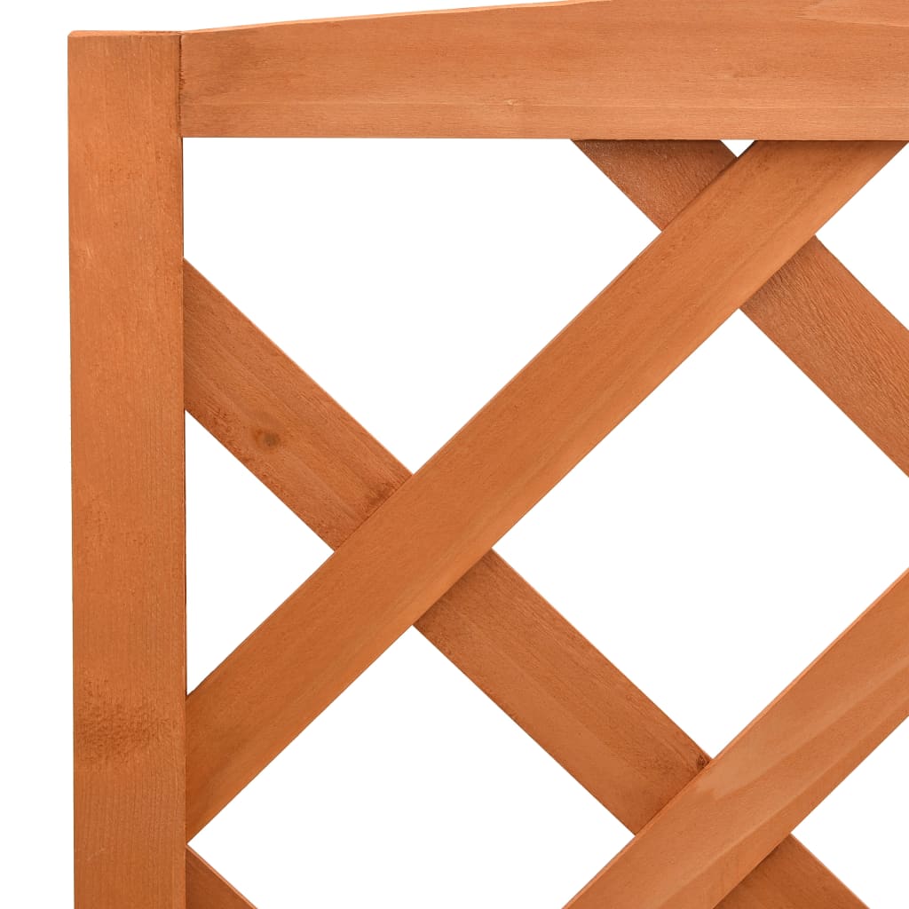 Blumentreppe mit Rankgitter Orange 70x42x120cm Massivholz Tanne