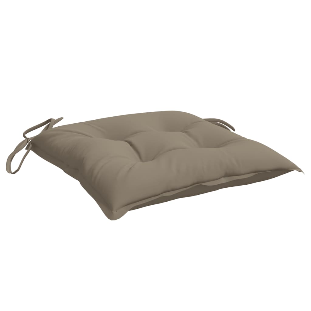 Stuhlkissen 4 Stk. Taupe 50x50x7 cm Oxford-Gewebe