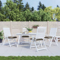 Stuhlkissen 4 Stk. Taupe 50x50x7 cm Oxford-Gewebe