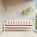 Gartenbank-Auflage Rot 200x50x7 cm Oxford-Gewebe