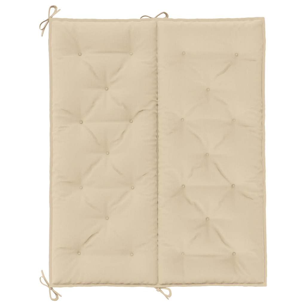 Gartenbank-Auflage Beige 120x(50+50)x7 cm Oxford-Gewebe
