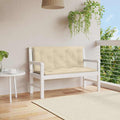 Gartenbank-Auflage Beige 120x(50+50)x7 cm Oxford-Gewebe