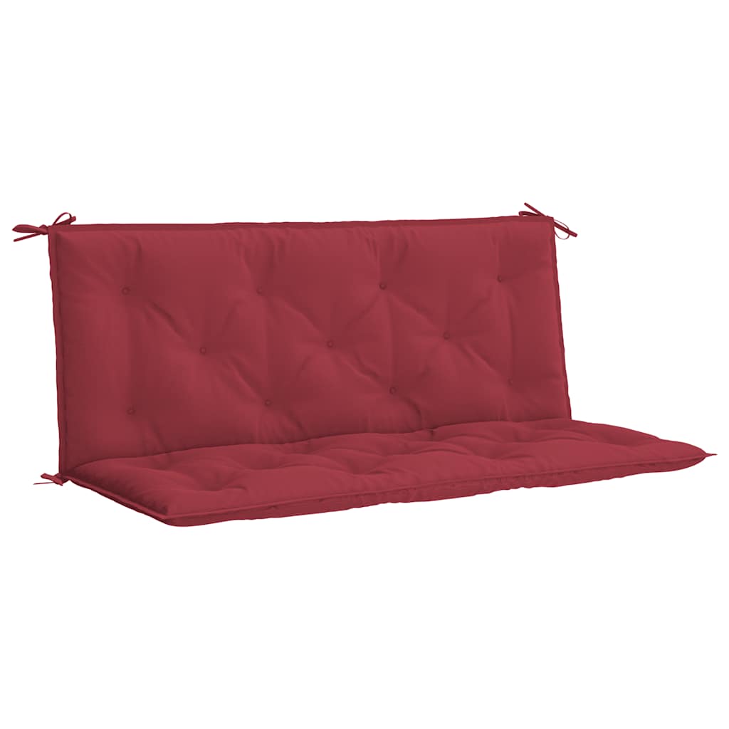 Gartenbank-Auflage Weinrot 120x(50+50)x7 cm Oxford-Gewebe