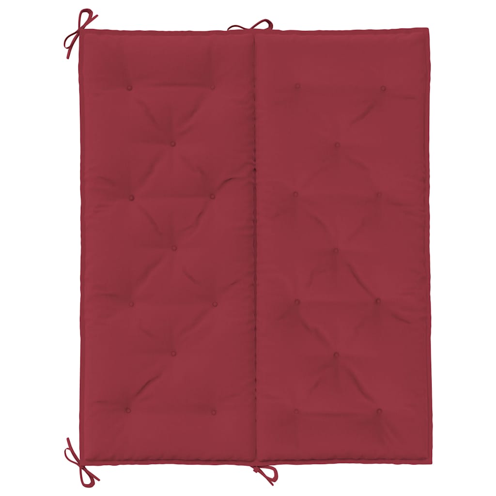 Gartenbank-Auflage Weinrot 120x(50+50)x7 cm Oxford-Gewebe