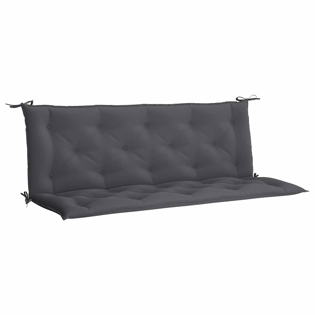 Gartenbank-Auflage Anthrazit 150x(50+50)x7 cm Oxford-Gewebe